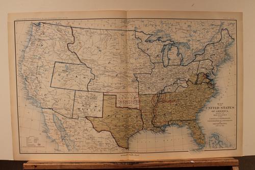 1895 Civil War Map: Title: 1895 Civil War Map Author: Bien Medium: Ink on Paper Dimensions: 29.5"X18.5" Description: Civil War map dated 1895. Published under the direction of the Hon. Stephen B. Elkins Secretary of War.