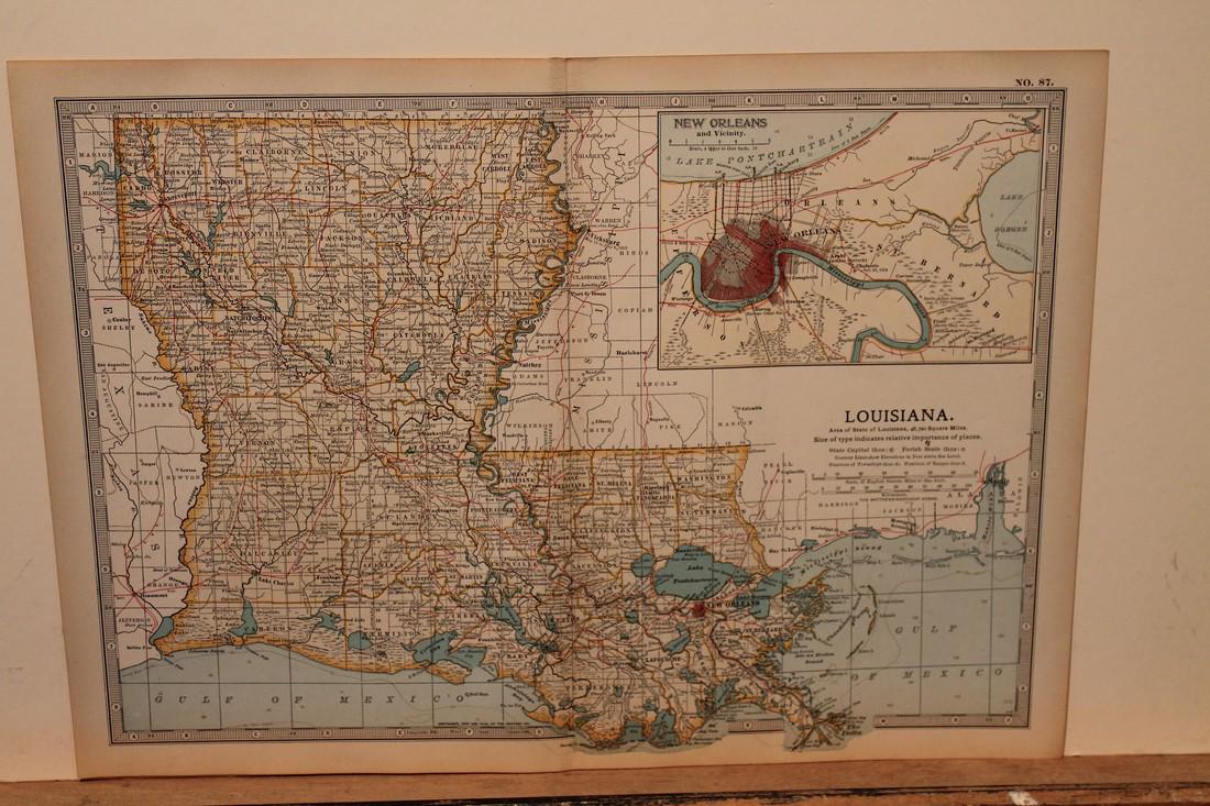 1902 Map of Louisiana (1 of 3)
