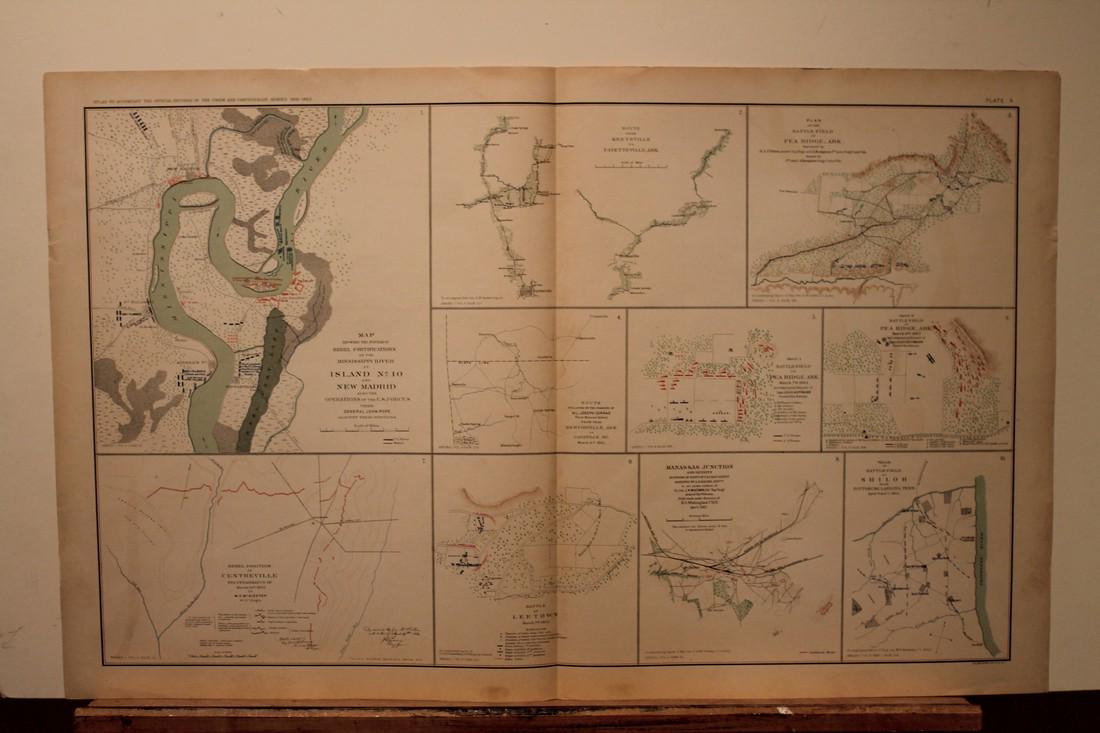 1891 Civil War Map: Title: 1891 Civil War Map Author: Bien Medium: Ink on Paper Dimensions: 29.5"X18.5" Description: Civil War map dated 1891. Published under the direction of the Hon. Stephen B. Elkins Secretary of War.