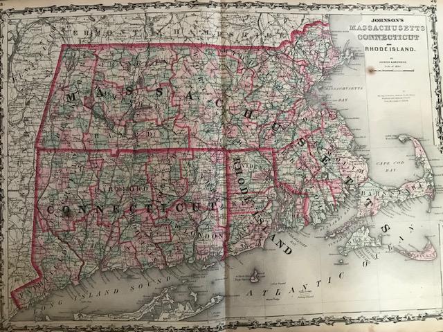 1861 Massachusetts, Rhode Island and Connecticut. By (1 of 1)
