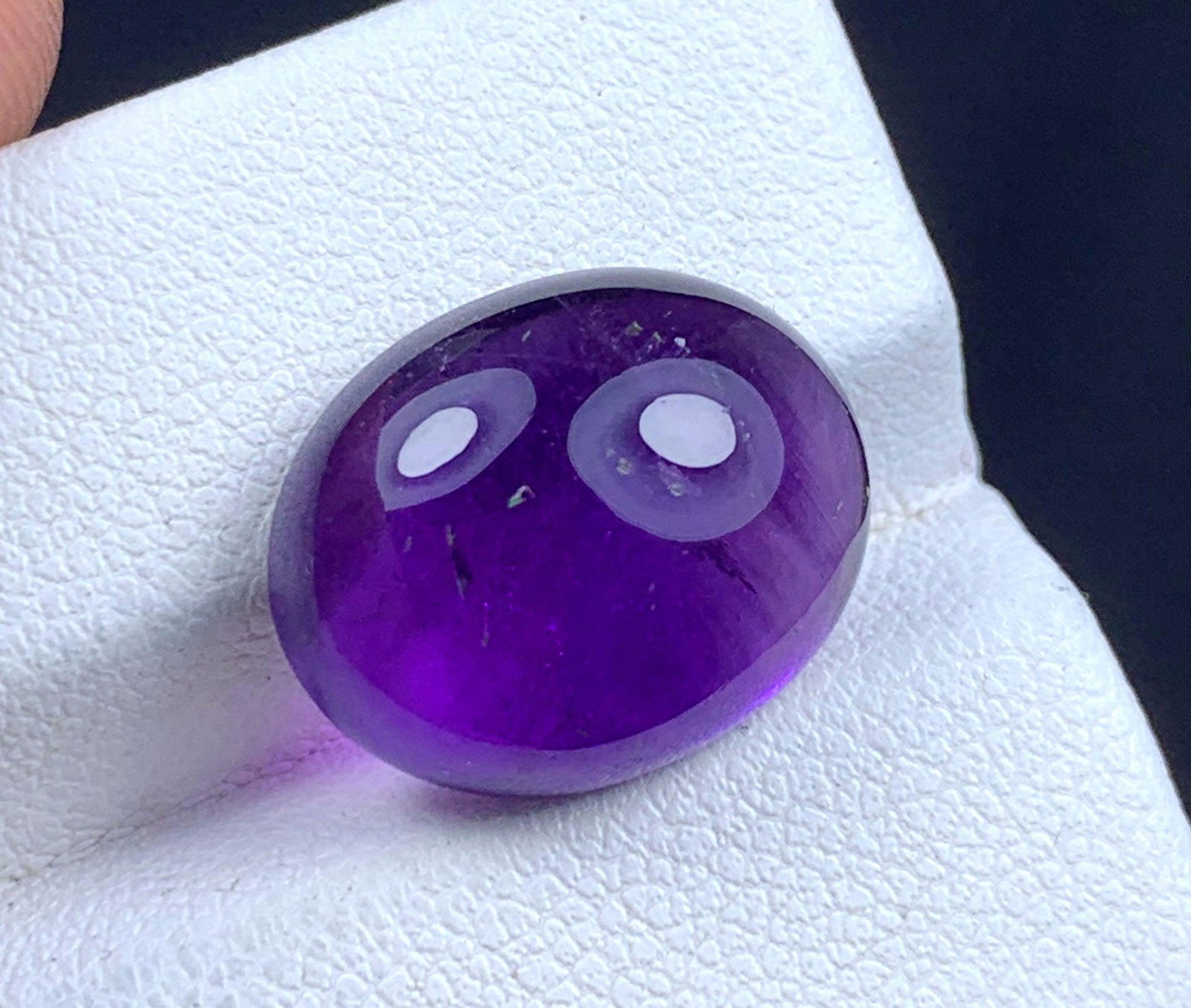 Amethyst Cabochon Gemstone, Top Quality, Deep Purple (1 of 7)