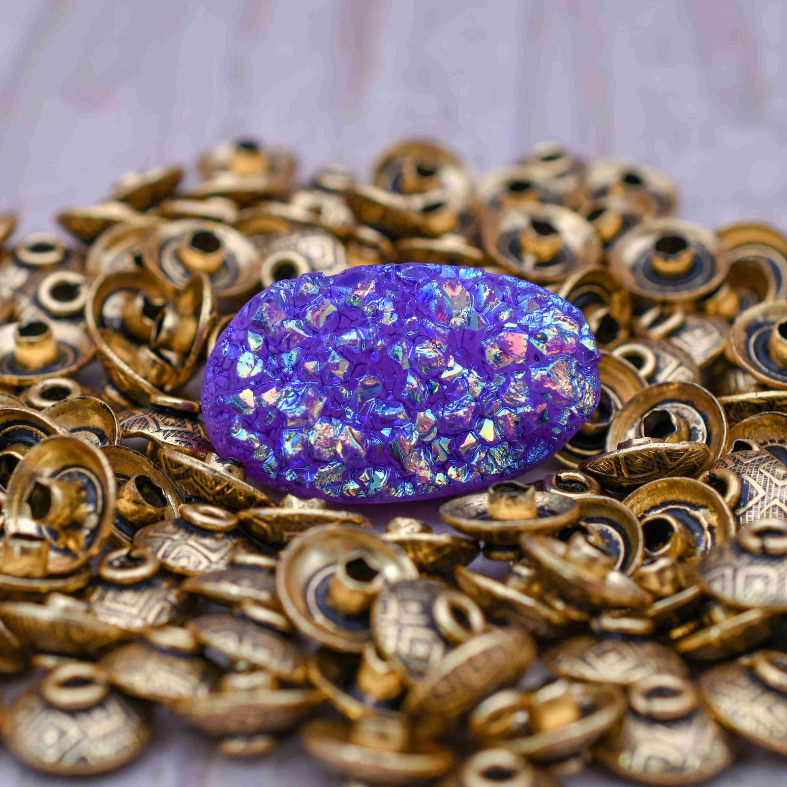 46.25 Ct Loose Certified Brazilian Druzy Gemstone (1 of 3)