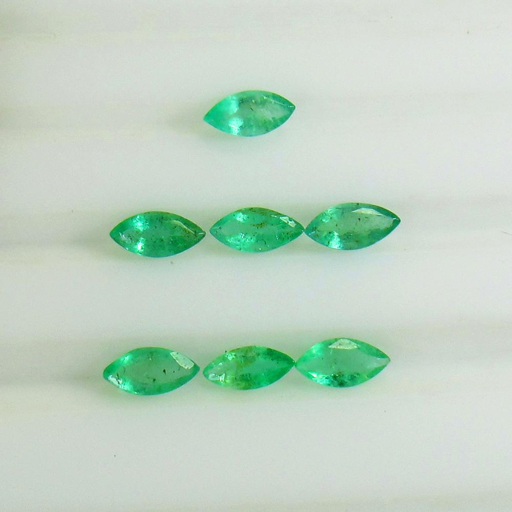 1.50 Ctw Natural 7 Zambian Emerald Marquise Set (1 of 2)