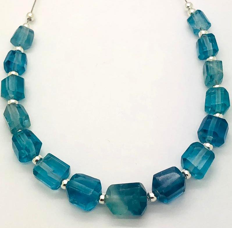 16.6 Grams Blue Fluorite Drilled Beads Strand (1 of 6)