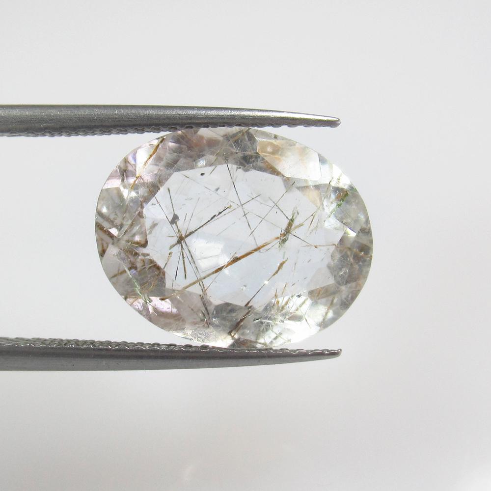 6.20 Ct Natural Rutile Quartz Oval Cut (1 of 2)