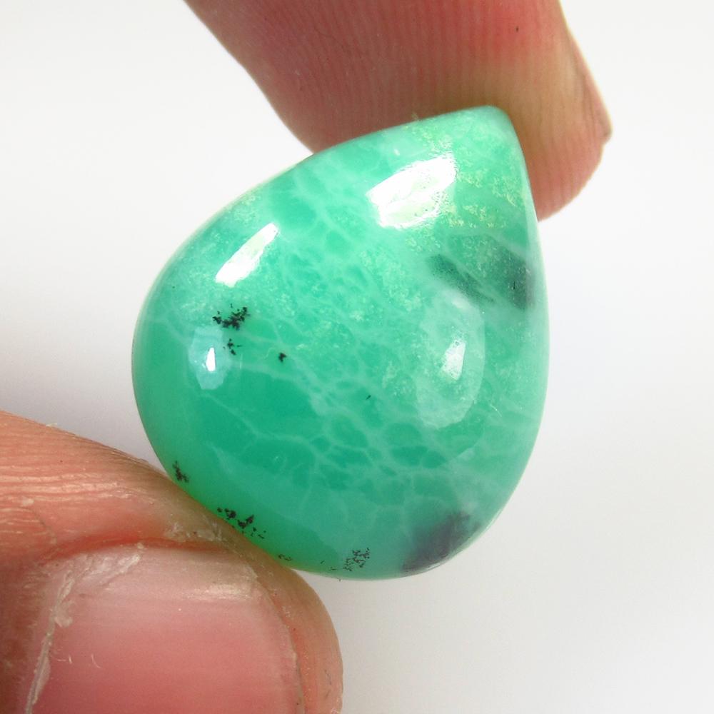 19.04 Ct Natural Amazonite Pear Cabochon (1 of 2)