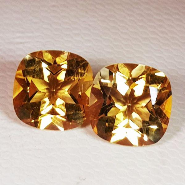 2 Pcs of Natural Citrine Cushion Cut 3.95 ct (1 of 5)