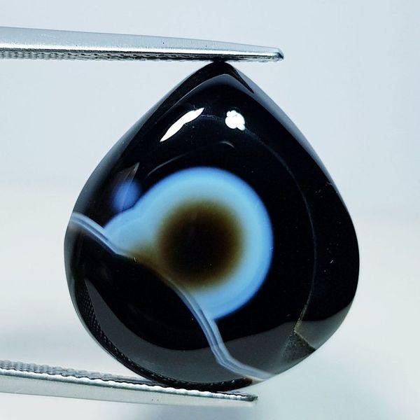 18.35 ct Natural Black Lace Agate (1 of 5)