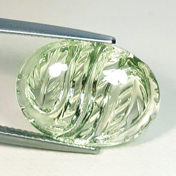 13.60 ct Natural Green Amethyst Designer Cabochon (1 of 5)