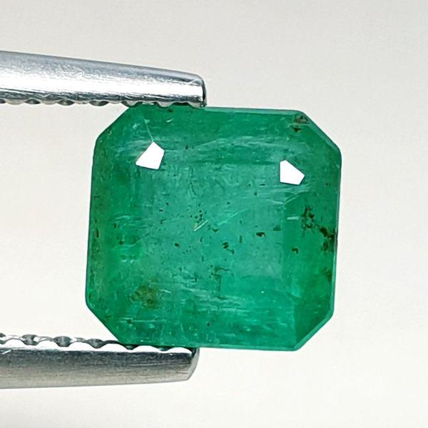 Natural Emerald Square Cut 1.32 ct (1 of 4)