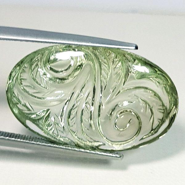 23.65 ct Natural Green Amethyst Designer Cabochon (1 of 5)