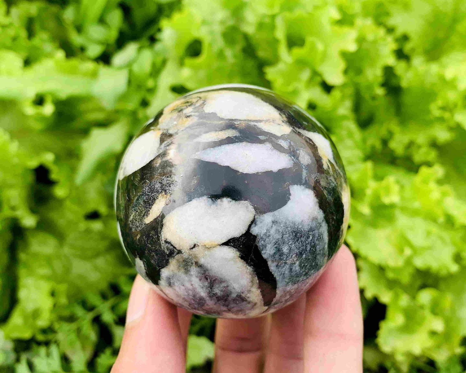 309 Gram Gorgeous Natural Mix Color Jisper Sphere: Title: 309 Gram Gorgeous Natural Mix Color Jisper Sphere Treatment: Natural Total Weights: 309 Gram Size/Dimensions: 59 mm Origin: Pakistan Reserve: $30.00 Shipping: Domestic: Flat-rate of $18.00 t