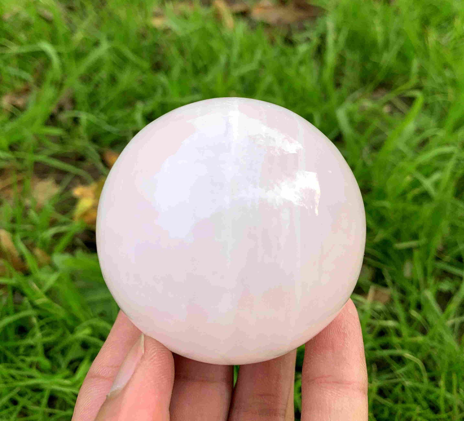 421 Gram Very Beautiful Pink Calcite Sphere: Title: 421 Gram Very Beautiful Pink Calcite Sphere Treatment: Natural Total Weights: 421 Gram Size/Dimensions: 65 mm Origin: Pakistan Reserve: $30.00 Shipping: Domestic: Flat-rate of $25.00 to anywh