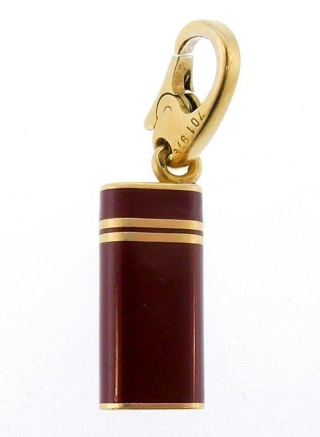 18k Yellow Gold Enamel Cartier Lighter Charm (1 of 6)