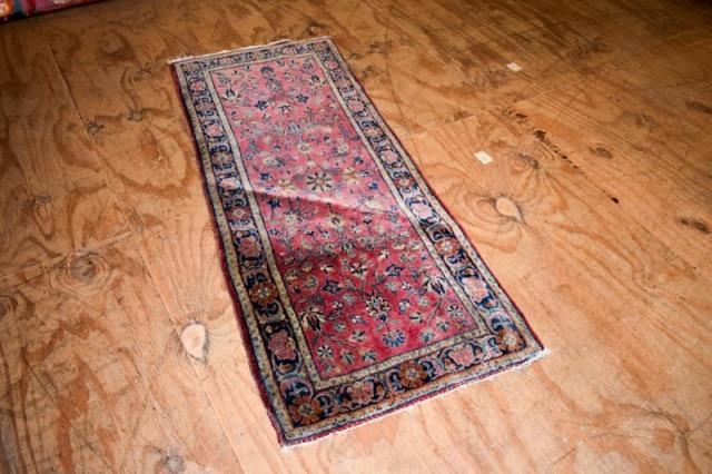 Semi Antique Hand Woven Persian Sarouk 2.5x5.3 ft (1 of 3)