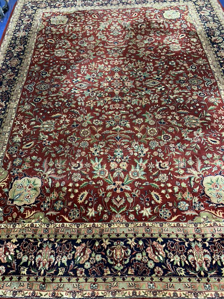 Fine Hand Knotted  Indo Tabriz 9x12 ft (1 of 7)