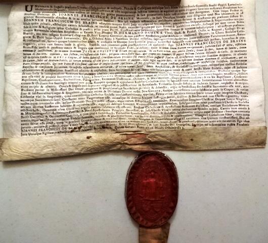 1712 Diploma and Seal University of Leuven (1 of 3)