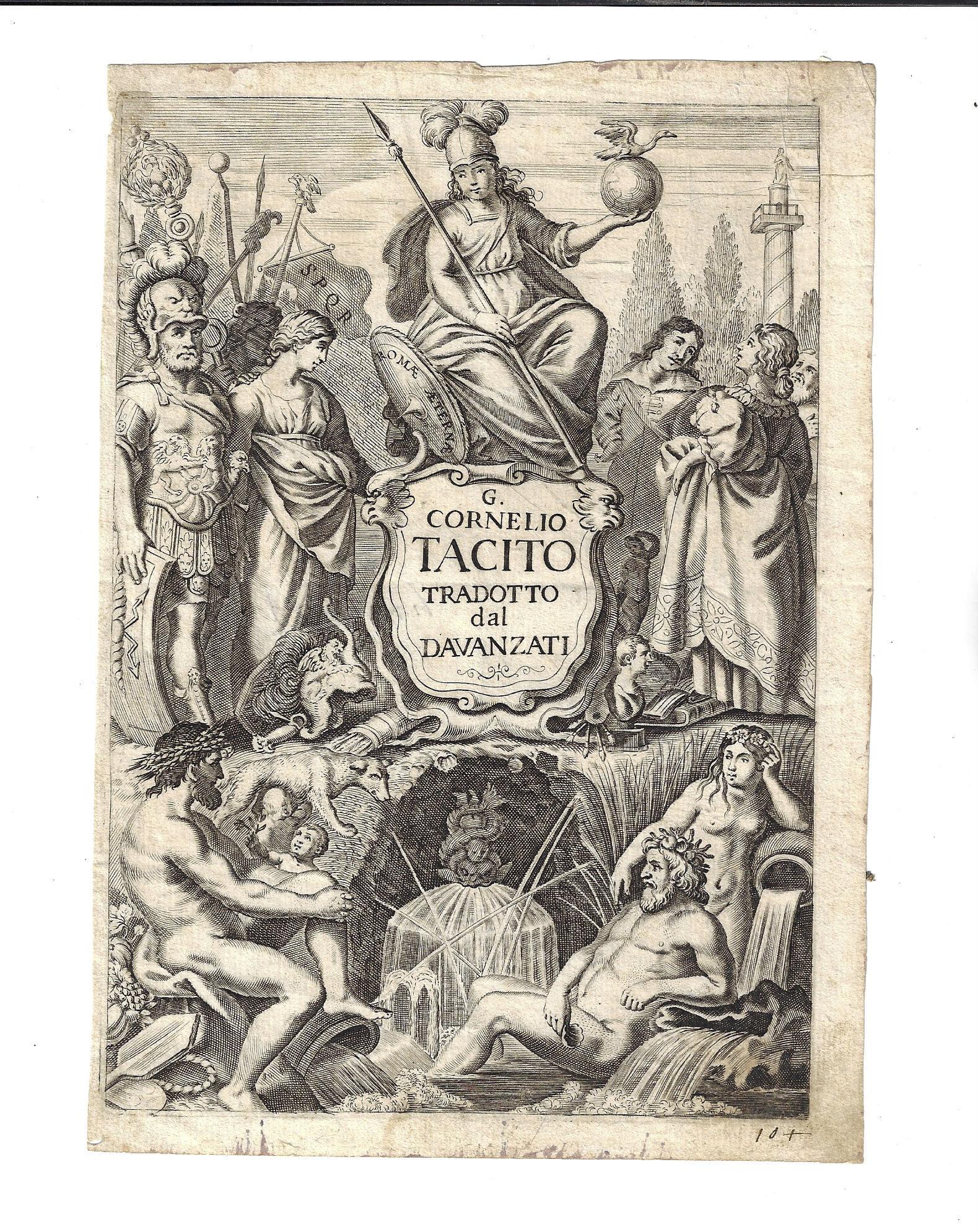 17th C Engraved Title Leaf Cornelio Tacito (1 of 1)