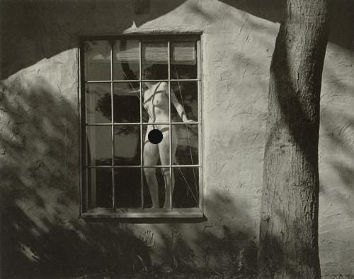 EDWARD WESTON - Nude, 1945: Artist: EDWARD WESTON Title: Nude, 1945 Medium: Sheet Fed Gravure, 1989, USA Dimensions: 9.65x7.6" Description: Heat Wax Mounted on 11x14" Conservation Board Artist Bio: Edward Henry Weston was a 20th