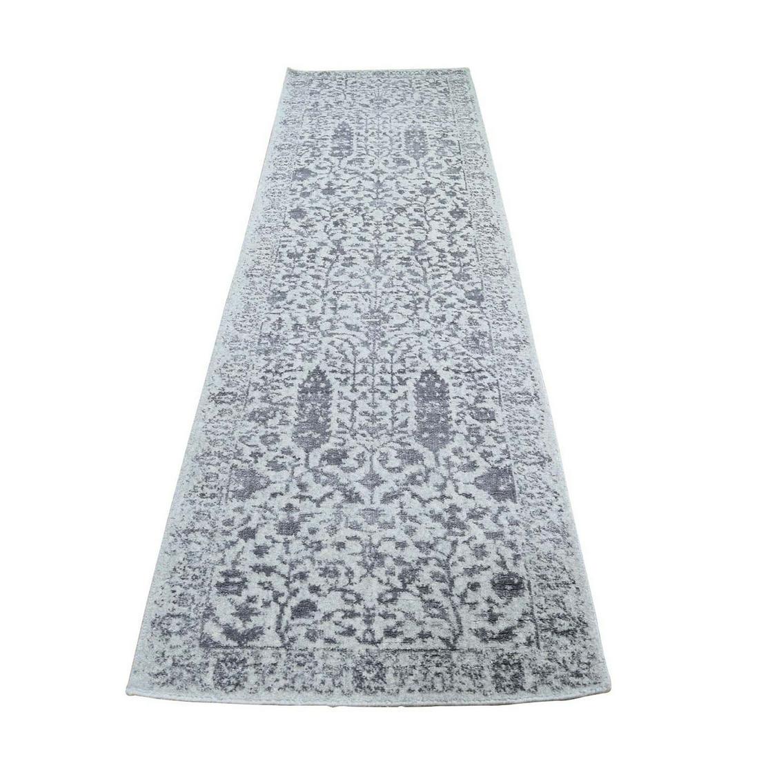 Jacquard Hand-Loomed Gray Broken Cypress Tree Design (1 of 6)