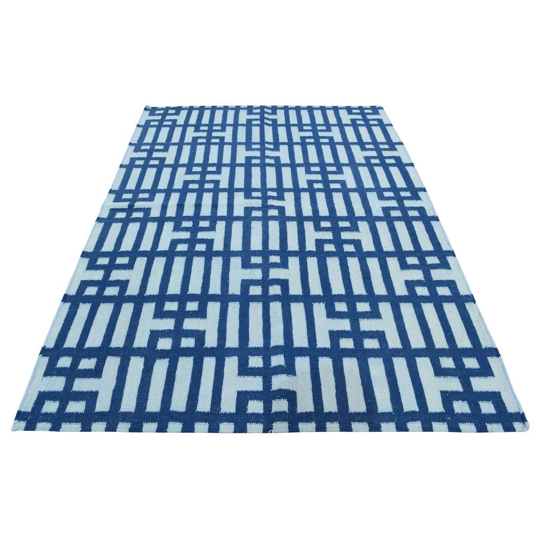 Hand Woven Flat Weave Reversible Kilim Pure Wool Rug (1 of 7)
