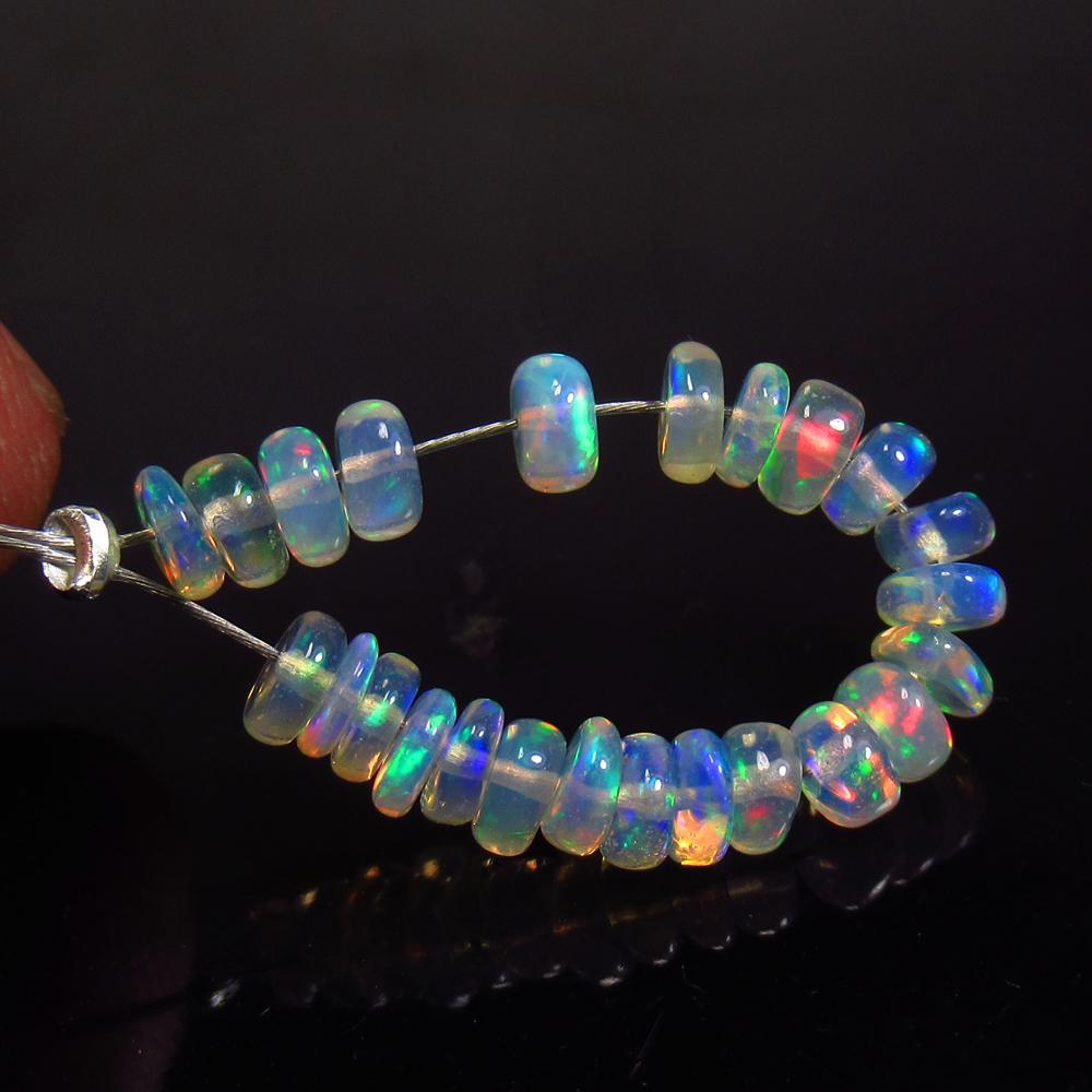 3.34 Ctw Natural 24 Drilled Fire Opal Beads (1 of 2)