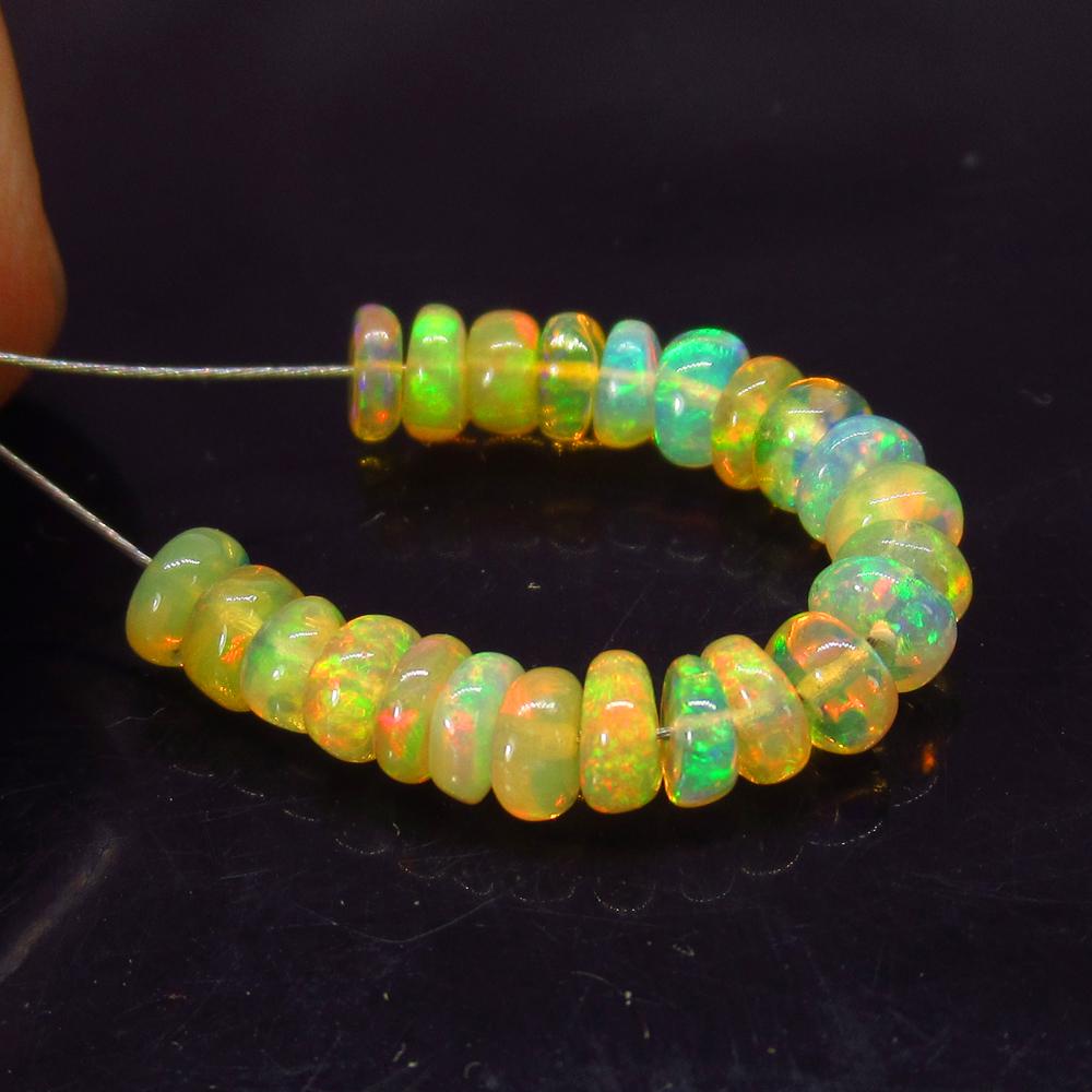 3.65 Ct Natural 25 Drilled Multi-Color Opal Beads (1 of 3)