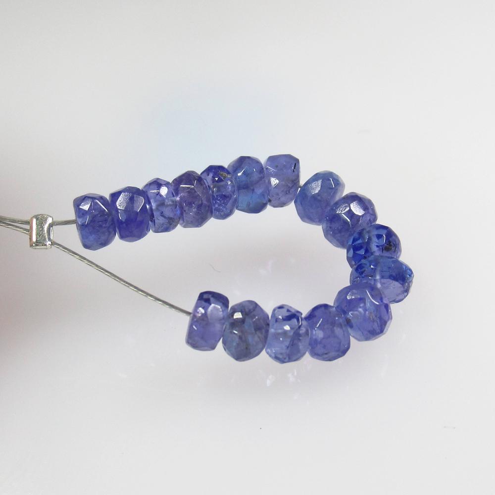 6.35 Ct Natural 16 Drilled Tanzanite Round Beads: No Reserve! Title: 6.35 Ct Natural 16 Drilled Tanzanite Round Beads Stone Clarity: Transparent Gemstone: Natural Tanzanite Beads Carat Weight: 6.35 Size/Dimensions: 3.80 to 4.40 mm / 16 PC's Additiona