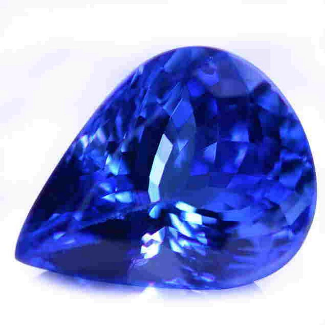 4.62 Cts GIA Certified Natural Pear Tanzanite: Title: 4.62 Cts GIA Certified Natural Pear Tanzanite Color/Clarity: Blue/Tanzanite Gemstone Type: Tanzanite Carat Weights: 4.62 Cts Size/Dimensions: 11.86 x 9.24 x 6.90 mm Additional Information: GIA-