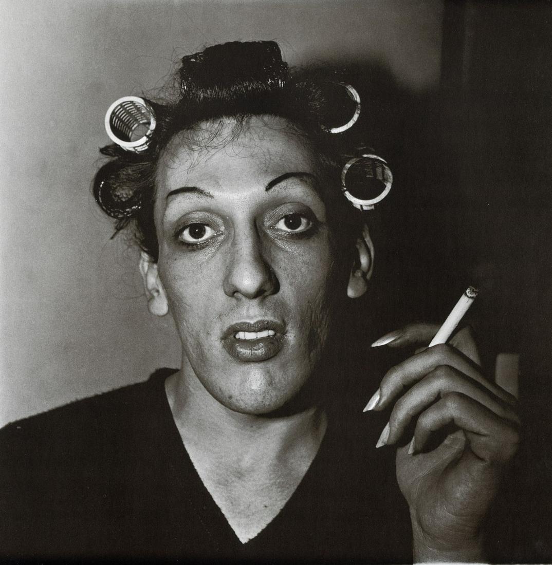 DIANE ARBUS - A Young Man In Curlers at Home, 1966 (1 of 1)