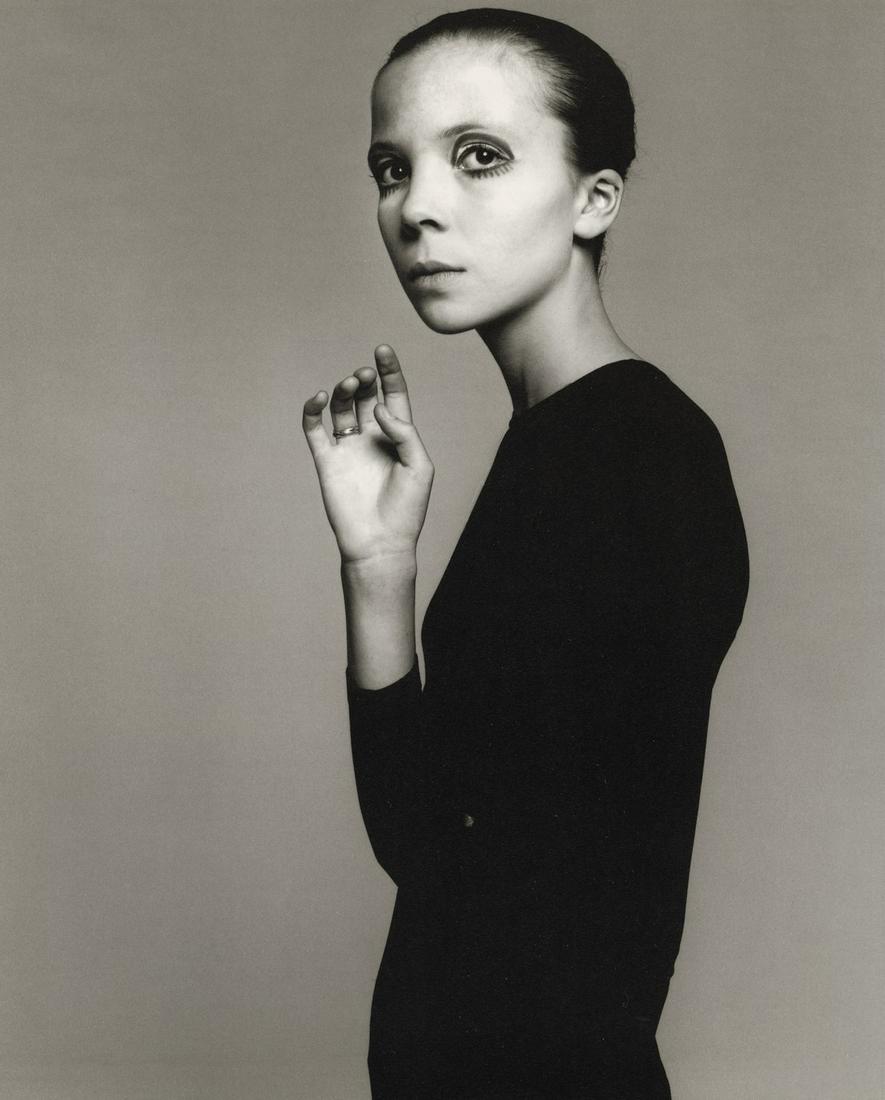 RICHARD AVEDON - Penelope Tree, Model, New York City: Artist: RICHARD AVEDON Title: Penelope Tree, Model, New York City Medium: Photo Litho, 1999, USA Dimensions: 9.75x12.1" Description: Heat Wax Mounted on 12x16" Conservation Board Artist Bio: Richard A
