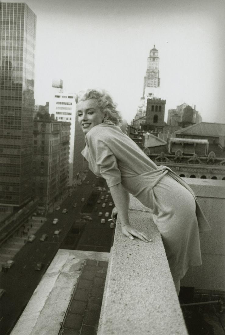 ED FEINGERSH - On the Balcony of the Ambassador Hotel: Artist: ED FEINGERSH Title: On the Balcony of the Ambassador Hotel in New York Medium: Photo Litho, 2008, Hong Kong Dimensions: 6.75x10.05" Description: Heat Wax Mounted on 11x14" Conservation Board A