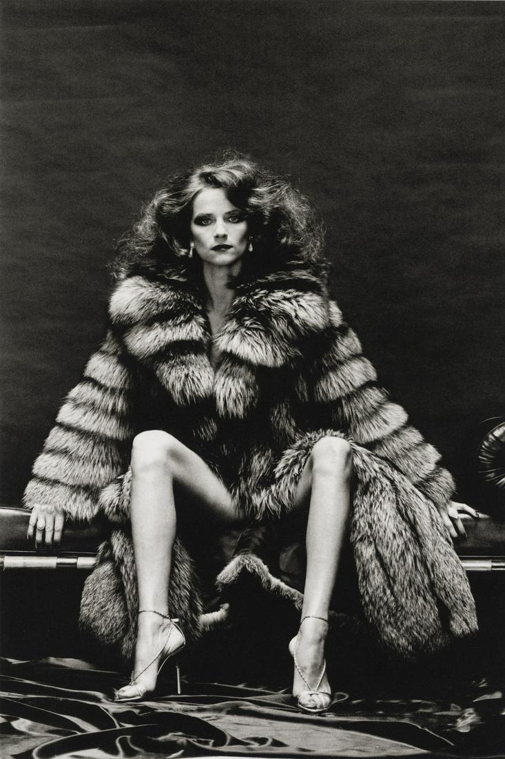 HELMUT NEWTON - Charlotte Rampling as Venus in Furs: Artist: HELMUT NEWTON Title: Charlotte Rampling as Venus in Furs, Paris, 1977 Medium: Photo Litho, 2004, Germany Dimensions: 8x11.95" Description: Heat Wax Mounted on 12x16" Conservation Board Artist 