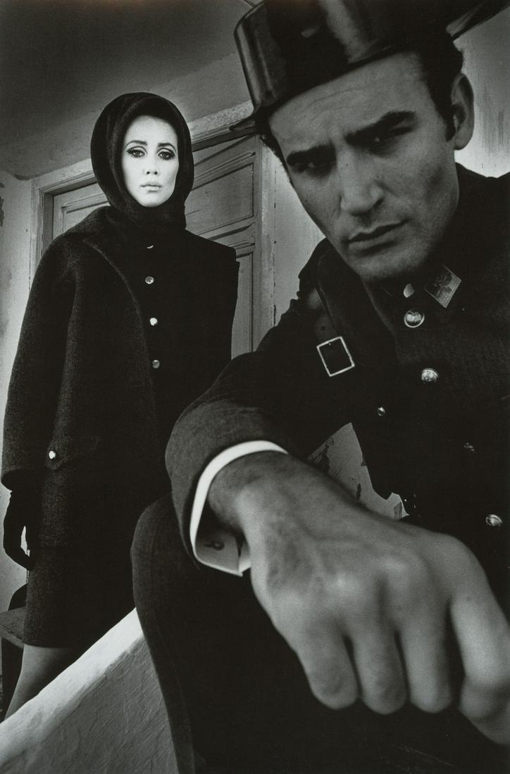 JEANLOUP SIEFF - Harper: Artist: JEANLOUP SIEFF Title: Harper's Bazaar, Madrid, 1966 Medium: Photo Litho, 1996, Germany Dimensions: 7.35x11.1" Description: Heat Wax Mounted on 11x14" Conservation Board Artist Bio: Jeanloup Si