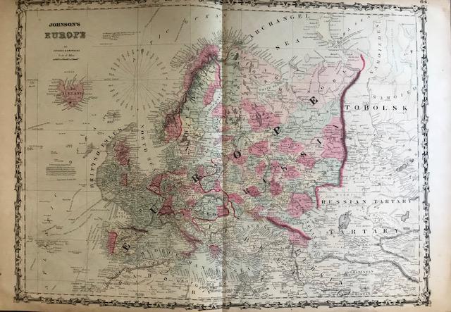1861 Europe. By Johnson (1 of 1)