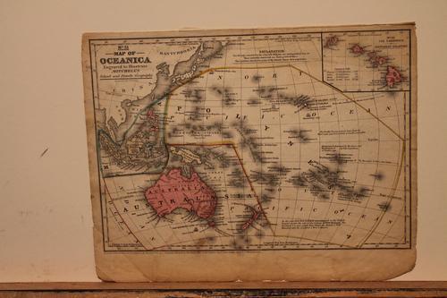 1852 Map of Oceania (1 of 3)