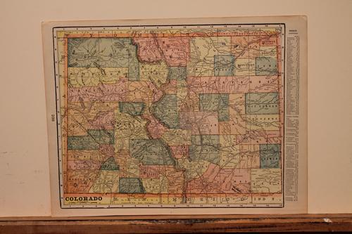1890 Map of Colorado (1 of 3)