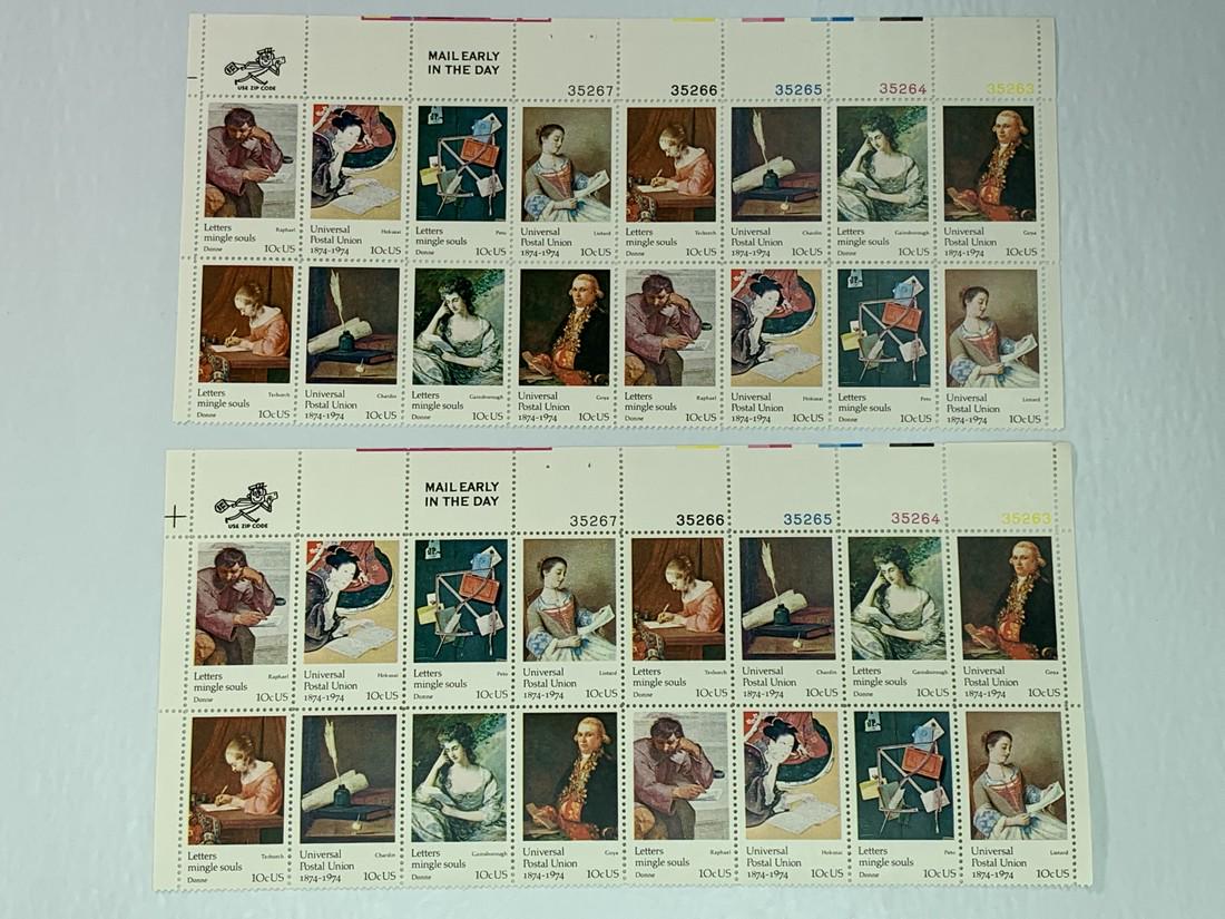 Scott No. 1530-37 2 each MNH Stamp Plate Block Set (1 of 2)