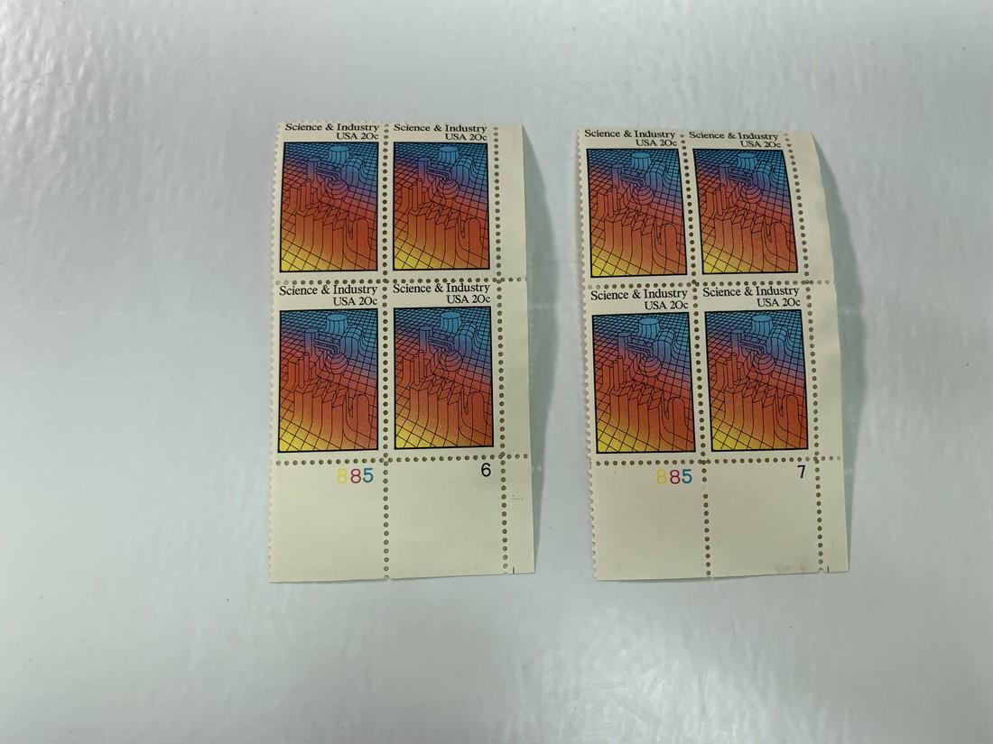 Scott No.2031 2 each MNH Stamp Plate Block Set (1 of 2)