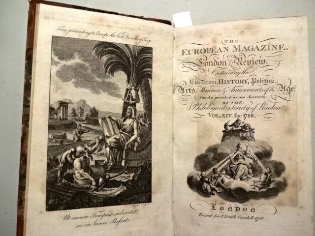 1788 Volume European Magazine Engravings (1 of 7)