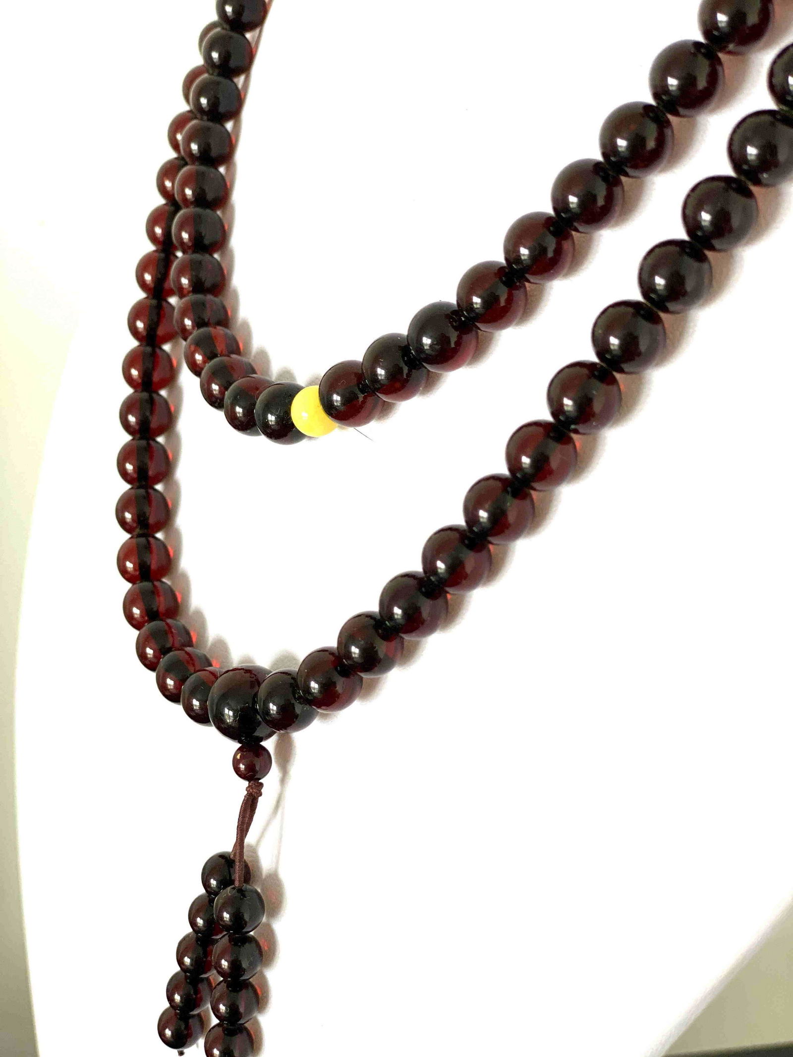 Incredible Amber Mala made from Round Amber beads (1 of 9)