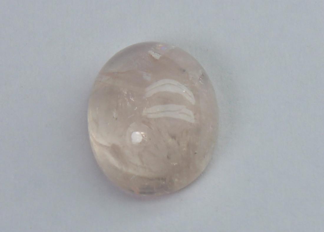 2.86 Cts Natural Morganite: No Reserve! Title: 2.86 Cts Natural Morganite Additional Information: Gemstone: Natural MorganiteOrigin: Africa Weight: 2.86 Carats Measurements: 10x8 mm Calibrated Shape : Oval Cabochon Colour: Pink 