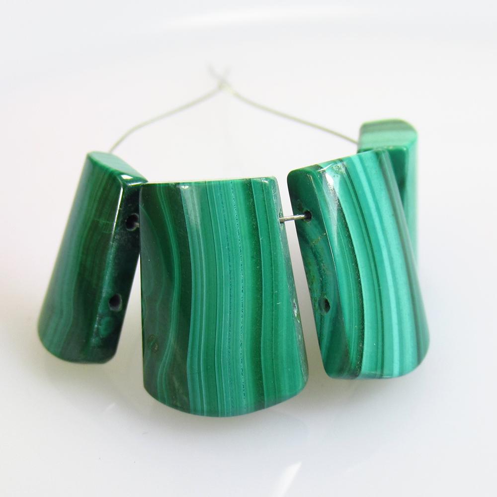 45.16 Ct Natural 4 Green Malachite Matching Fancy Set (1 of 2)