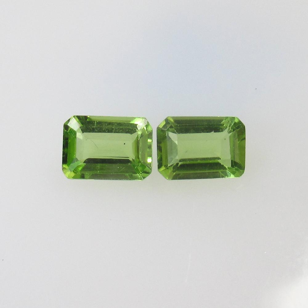 1.98 Ctw Natural Pakistan Peridot Octagon Pair: No Reserve! Title: 1.98 Ctw Natural Pakistan Peridot Octagon Pair Stone Clarity: VVS Gemstones: Peridot Size/Dimensions: 1.98 Carat Weights: 7.10 x 5.00 x 3.30 mm / 2 PC's Additional Information: Top 