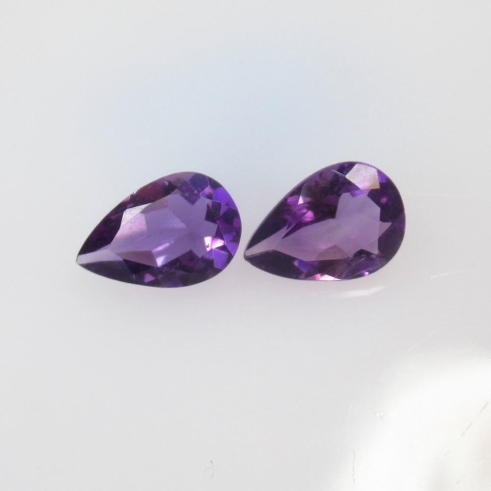 2.14 Ctw Natural Purple Amethyst Pear Pair (1 of 2)