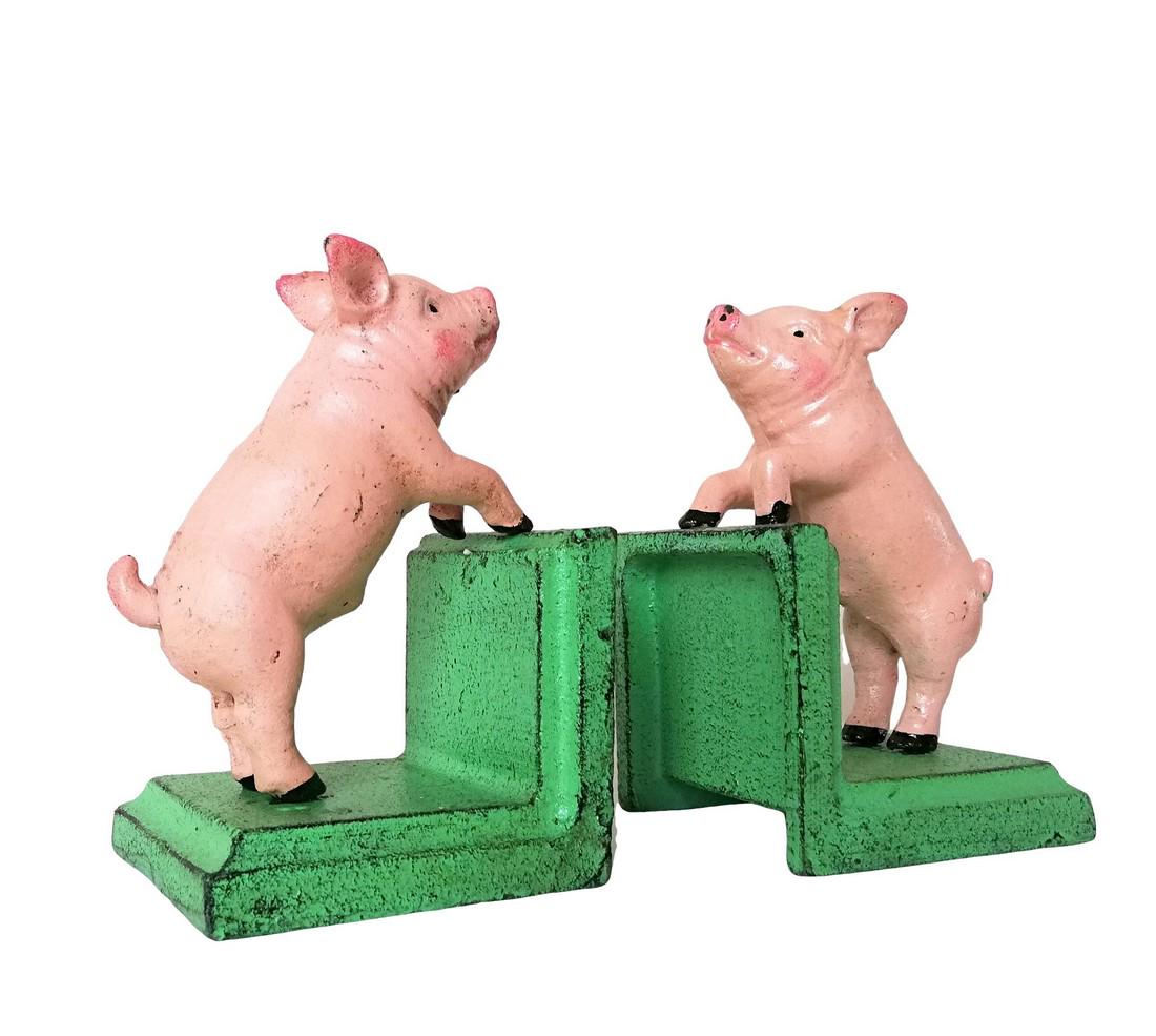 Bookends with little pigglets - Farm decor (1 of 6)