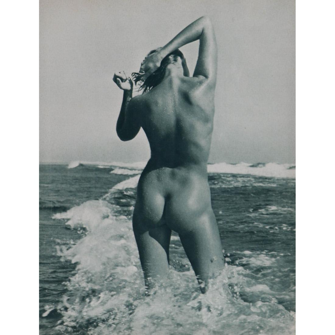 ANDRE DE DIENES - Nude: Artist: ANDRE DE DIENES Print Title: Nude Medium: Sheet-fed Gravure Printing Date: 1950's Printed in France Image size approx. 11.5 x 8.5 inches Andre De Dienes (1913-1985) was a Hungarian photographe