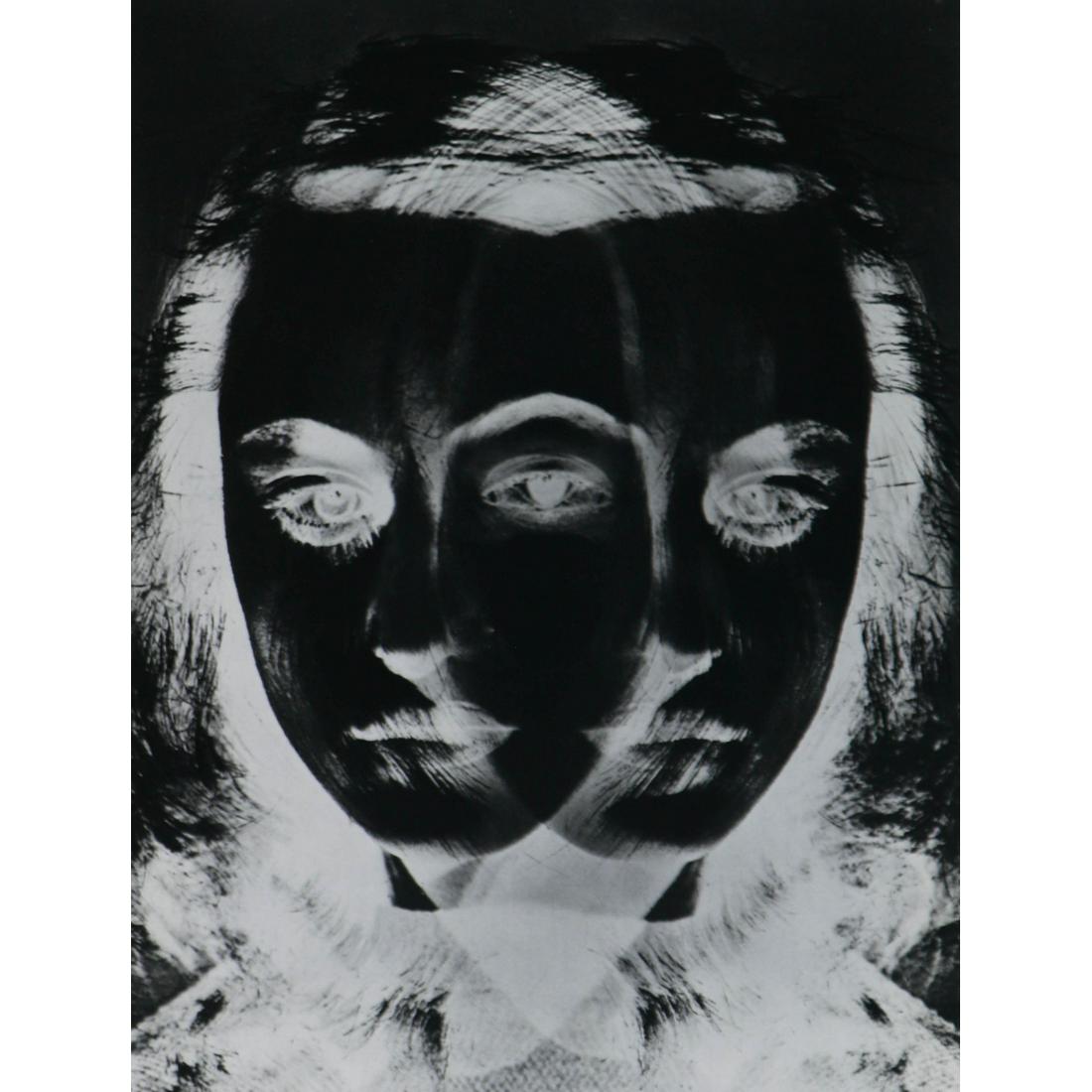 OTTO STEINERT - Mask of a Dancer, 1952: Artist: OTTO STEINERT Print Title: Mask of a Dancer, 1952 Medium: Sheet-Fed Gravure Printing Date: 1970's Printed in Great Britain Image Size approx: 9.25 x 7 inches Otto Steinert (1915-1978) was a Ge