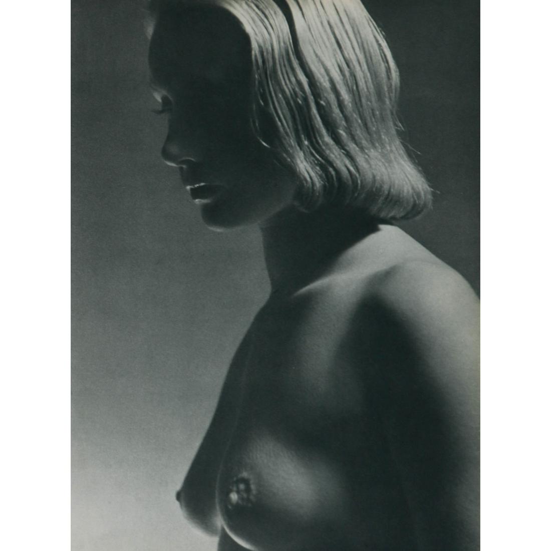 DR. WOLF STRACHE - Nude: Artist: DR. WOLF STRACHE Print Title: Nude Medium: Sheet-fed Gravure Printing Date: 1950's Printed in France Image Size: 11.25 x 8.5 inches Wolfgang Strache (1910-2001) was a German photographer, phot