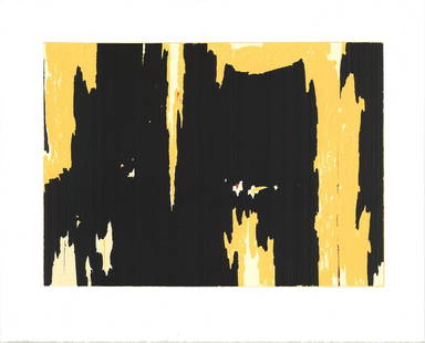 D. No. 1 - Clyfford Still: Title: D. No. 1Artist: Clyfford StillYear: 1991Medium: SerigraphDimension: 16 x 20 inchesAdditional Information: "D. No. 1" by Clyfford Still, 1991 Unsigned Serigraph. Paper size is 16 x 20 inches,